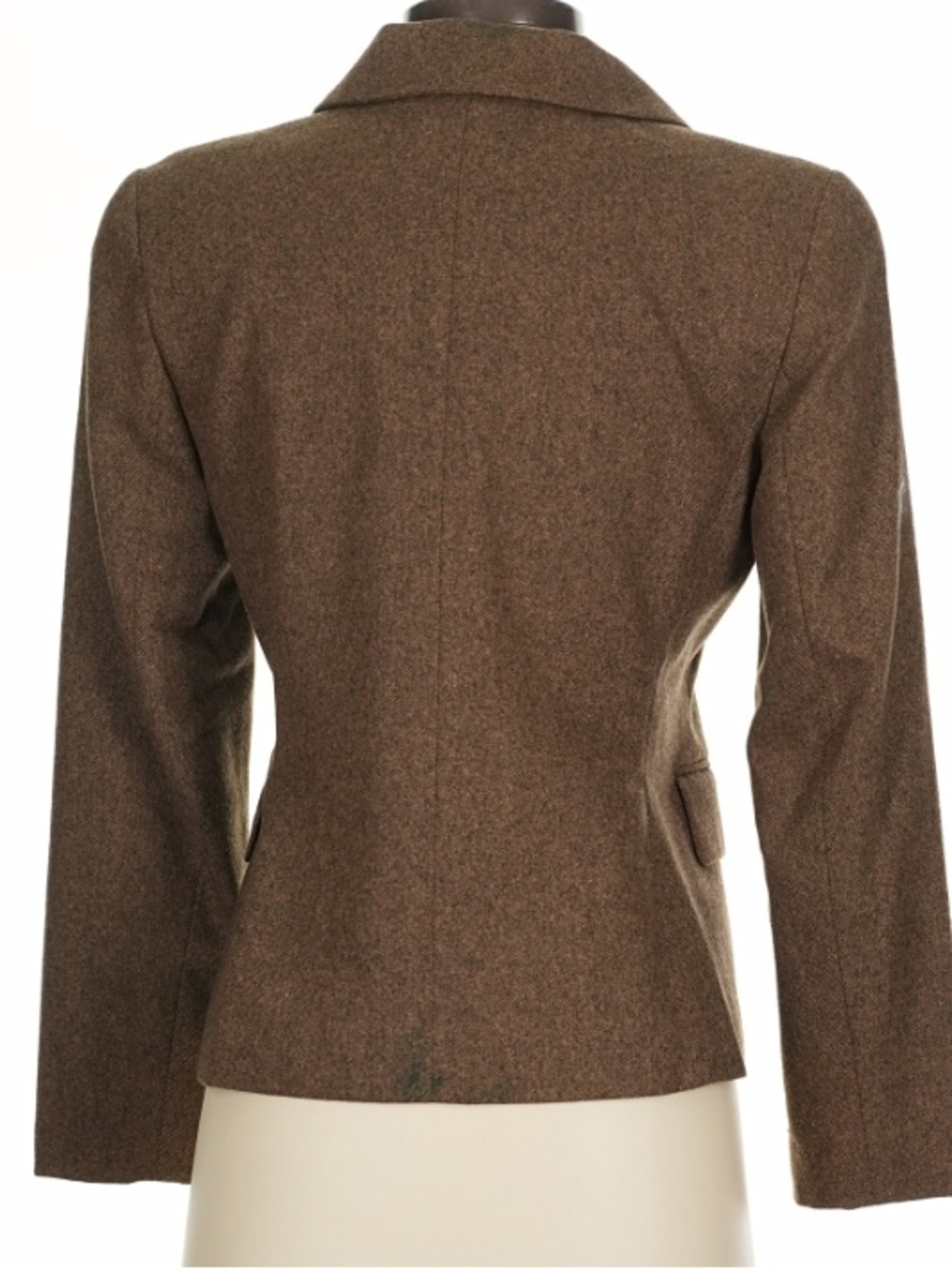 Ann Taylor LOFT Brown Tweed Notch Lapel Blazer - Picture 5 of 8
